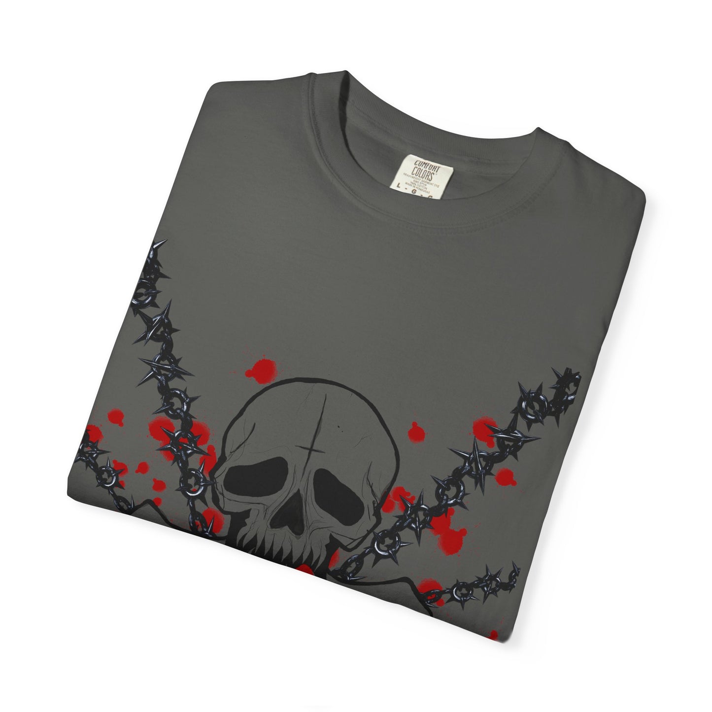 Goth Skull Unisex T-shirt - Halloween Scary Rock Tee