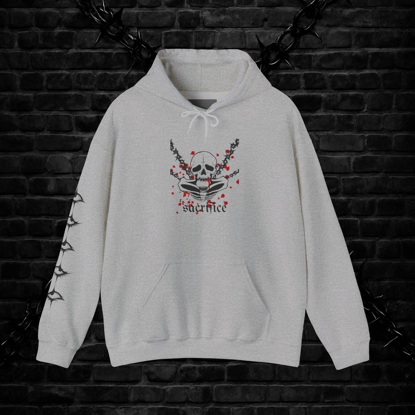 Goth Emo Skull Hoodie