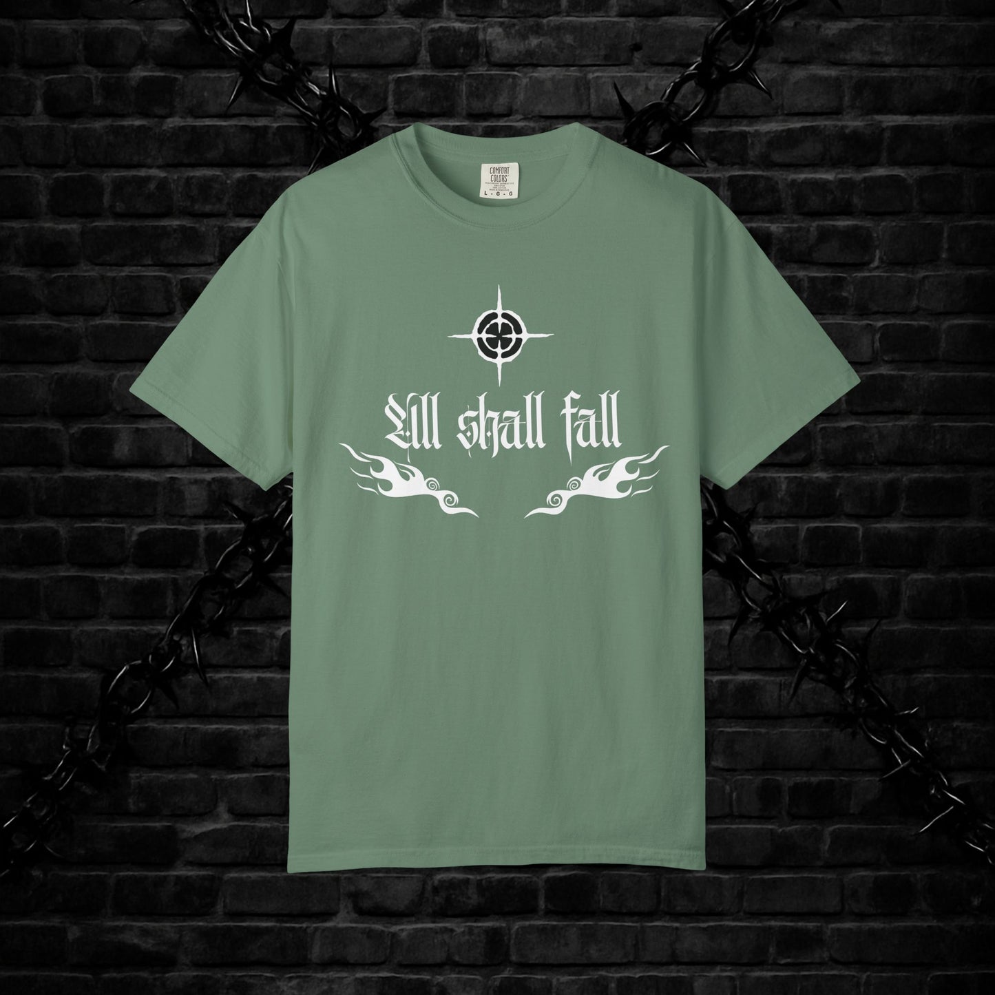 Unisex Graphic T-Shirt - 'All Shall Fall' Design, Vintage Cool Tee, Alternative Fashion, Gift for Friends, Unique Casual Wear